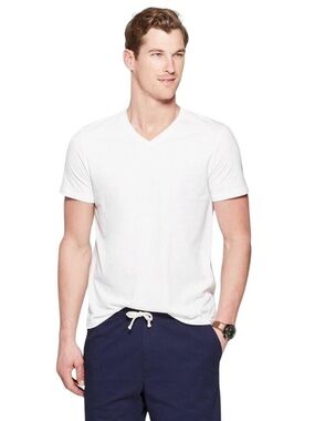GOODFELLOW & Co. Short Sleeve V-Neck T-Shirt - White